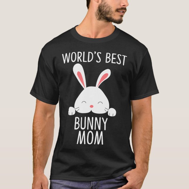 T-shirt Le meilleur lapin maman Rabbi pour amoureux du lap (Devant)