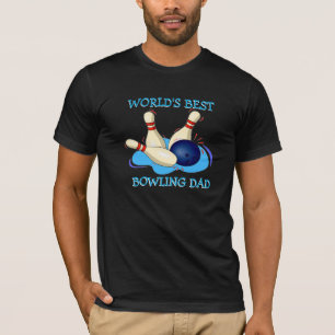T-shirt Le meilleur papa de bowling des mondes