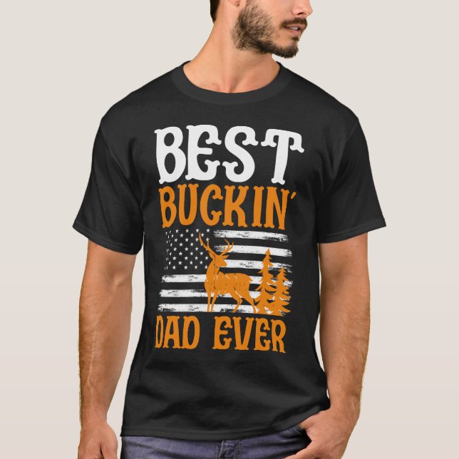 T-shirt Le meilleur papa de Buckin (Devant)