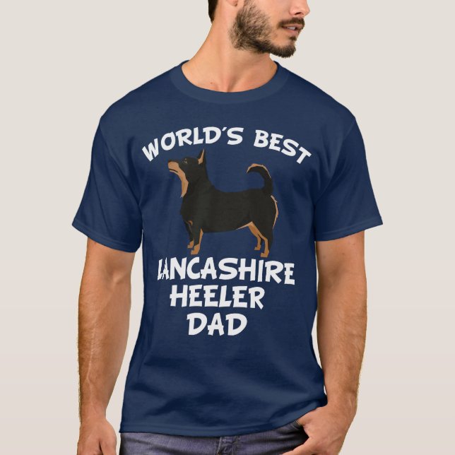 T-shirt Le meilleur papa de Lancashire Heeler du monde (Devant)