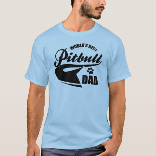 T-shirt Le meilleur papa de Pitbull du monde