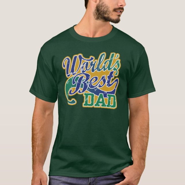 T-shirt Le meilleur papa du monde (Devant)