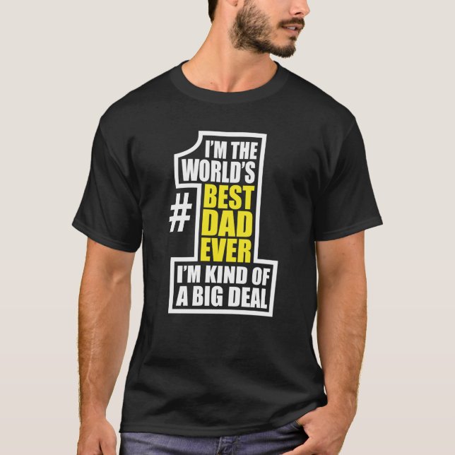 T-shirt Le meilleur papa du monde (Devant)