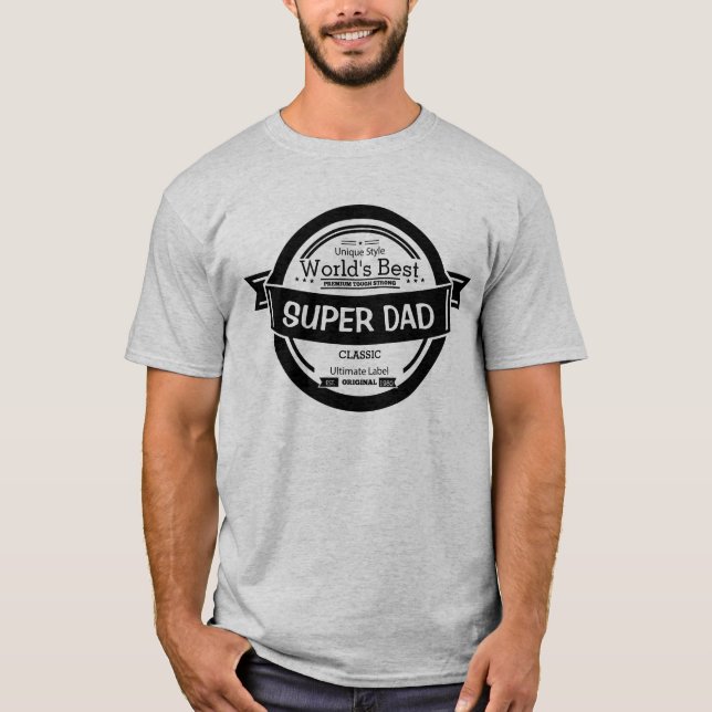 T-shirt Le meilleur papa du monde (Devant)