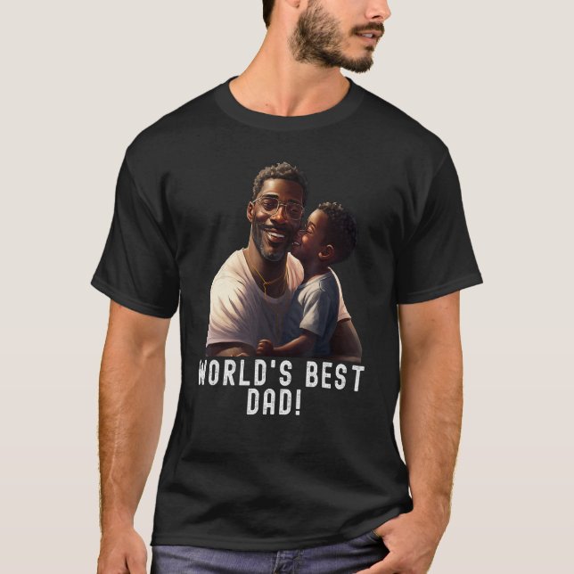 T-shirt Le meilleur papa du monde ! Citer les pères magiqu (Devant)