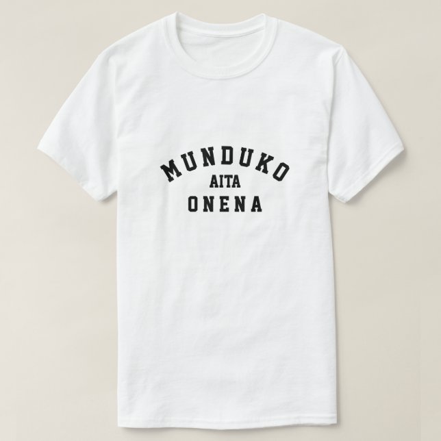 T-shirt le meilleur papa du monde dans la commune de Mundu (Design devant)