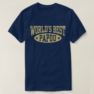 T-shirt Le meilleur papou du monde