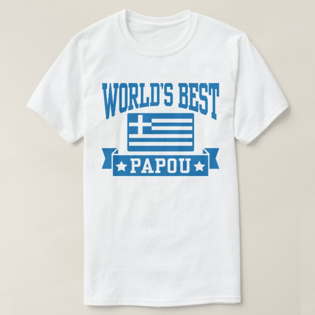 T-shirt Le meilleur papou du monde (Design devant)