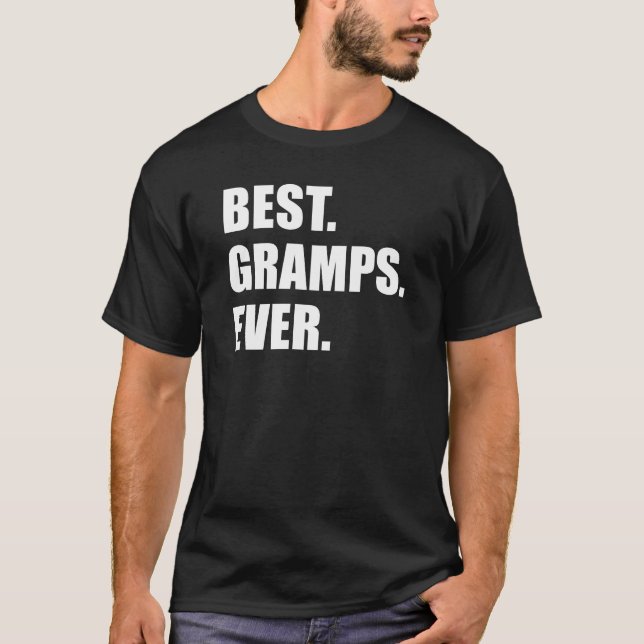 T-shirt Le meilleur papy jamais (SUR l'OBSCURITÉ) (Devant)