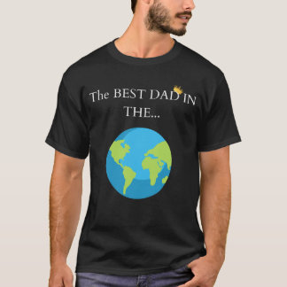 T-shirt 🌍 "Le Meilleur Père dans le... Monde ! 👑 | Gras 