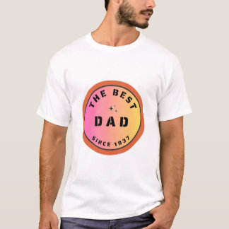 T-shirt Le Meilleur Père Du Monde Depuis 1937
