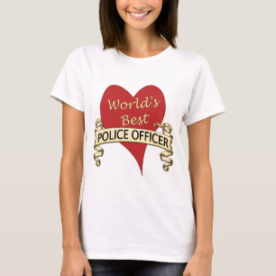 T-shirt Le meilleur policier du monde