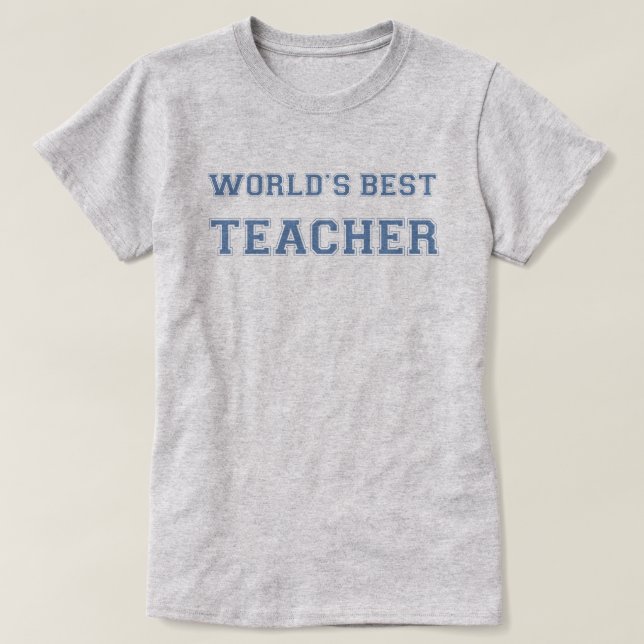 T-shirt Le meilleur professeur du monde (Design devant)
