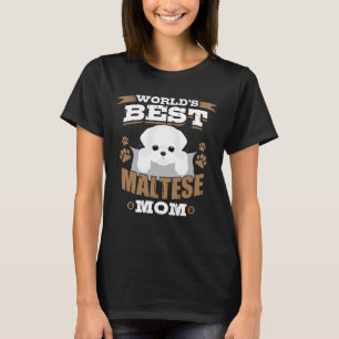 T-shirt Le meilleur propriétaire maltais de chien de la