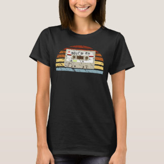 T-shirt Le meilleur Vintage de la bande de cassette blanch