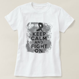 T-shirt Le mélanome gardent le calme et continuent à