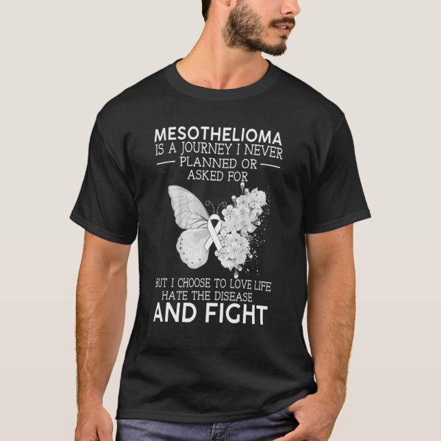 T-shirt Le Mésothéliome Est Un Voyage Que Je N'Ai Jamais P (Devant)