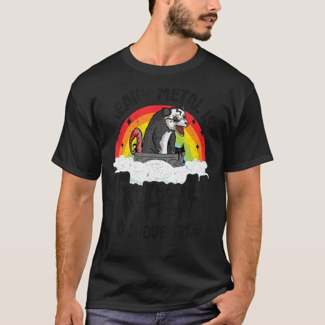 T-shirt Le Métal Lourd Est La Déchets Et J'Aime La Déchets (Devant)
