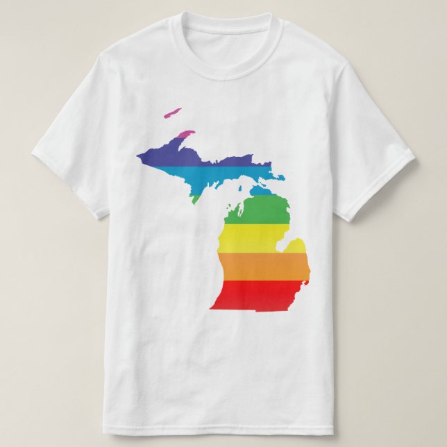 T-shirt le Michigan a barré la fierté (Design devant)