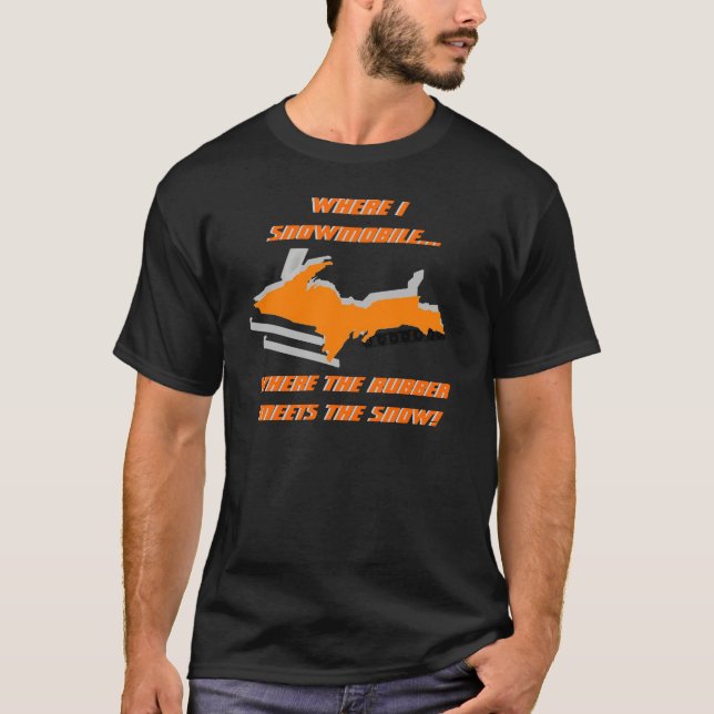 T-SHIRT LE MICHIGAN SUPÉRIEUR MORPHS DANS LA CHEMISE DE ~ (Devant)
