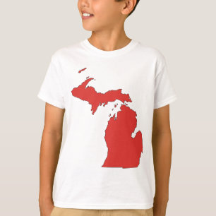T-shirt Le Michigan : Un état ROUGE