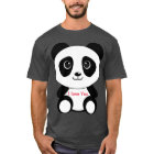 Le mignon Panda dit que je t'aime. Assis.