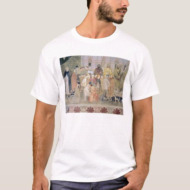 T-shirt Le militant d'église et triomphant, détail, de t (Devant)