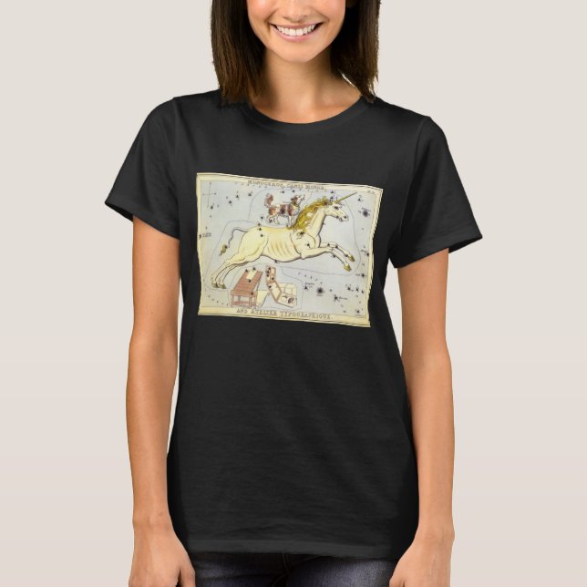 T-shirt Le miroir de l'Ukraine, la carte céleste de l'astr (Devant)