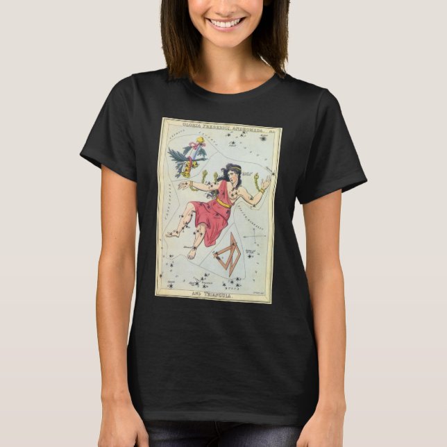 T-shirt Le miroir de l'Ukraine, la carte céleste de l'astr (Devant)