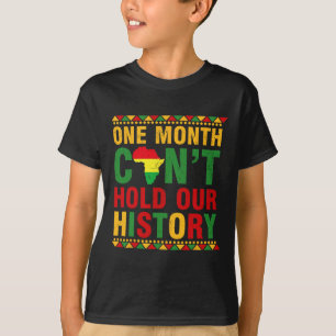 T-shirt Le mois de l'histoire des Noirs d'Afrique un mois 