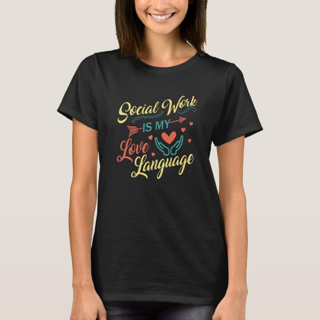 T-shirt Le Mois Du Travail Social À L'École Mains Le Trava (Devant)