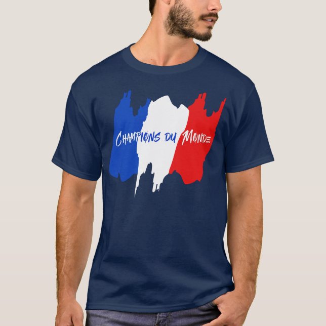 T-shirt Le monde de la France soutient la victoire de (Devant)