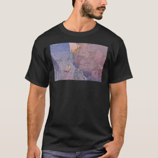 T-shirt le monde d'edena, montagne, falaise, monumental, c