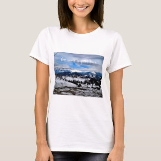 T-shirt le monde est calme ici