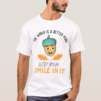 T-shirt "Le Monde est Meilleur Avec Votre Sourire" Écornur