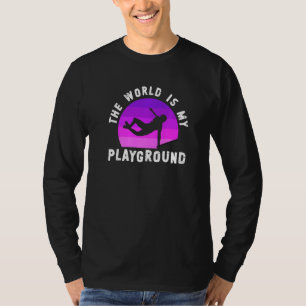 T-shirt Le Monde Est Mon Terrain De Jeu Freestyle Freerunn