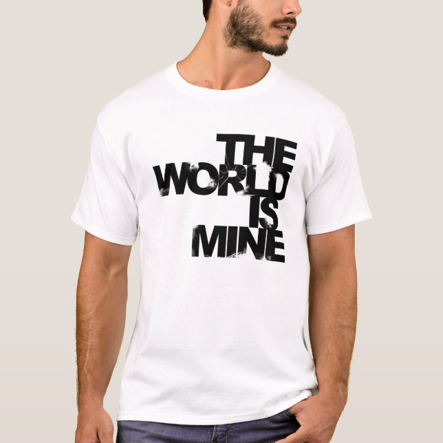 T-shirt LE MONDE EST pièce en t de MINE (Devant)