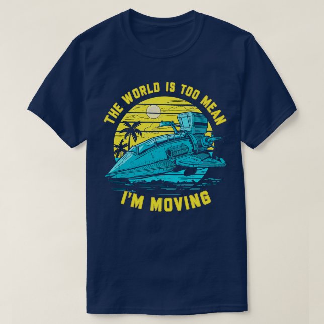 T-shirt le monde est trop méchant (Design devant)