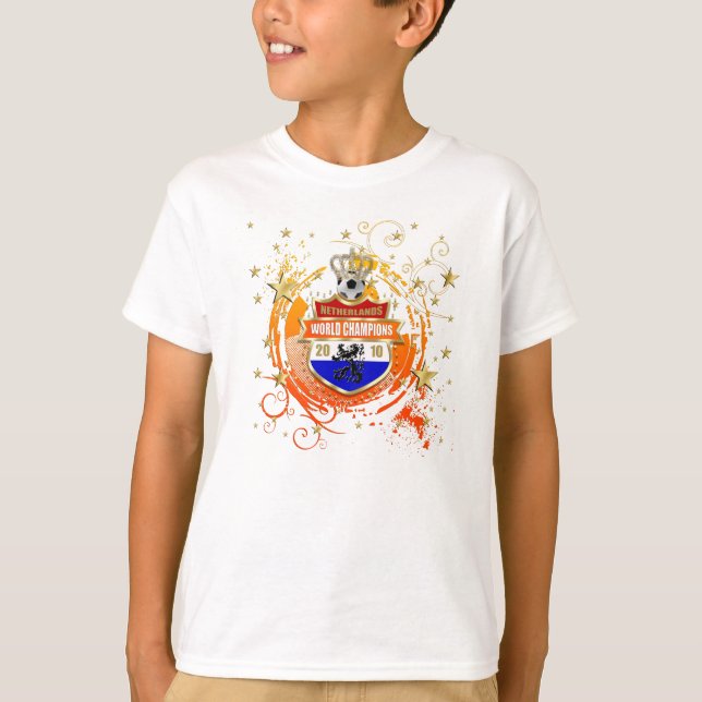 T-shirt Le monde néerlandais du football soutient la (Devant)