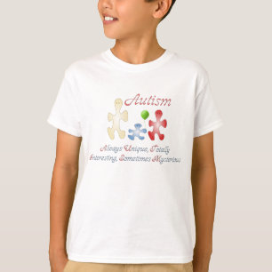T-shirt Le Monde unique de l'autisme Chemise Ringer de l'e
