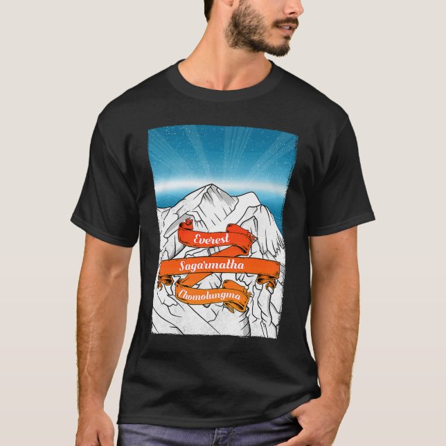 T-shirt Le mont Everest (Devant)