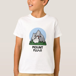 T-shirt Le Mont Flu-ji Funny Mountain Pun
