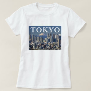 T-shirt Le Mont Fuji   Shinjuku District Skyline Tokyo Jap