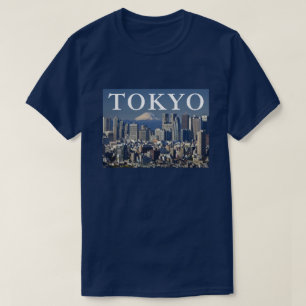 T-shirt Le Mont Fuji   Shinjuku District Skyline Tokyo Jap
