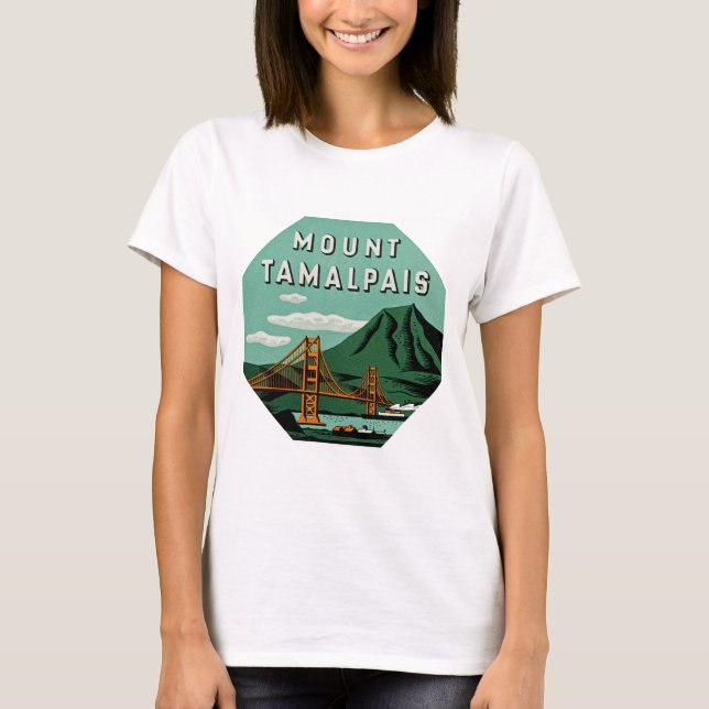 T-shirt Le mont Tamalpais (Devant)