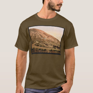 T-shirt Le mont Vésuve, route et chemin de fer, Naples,