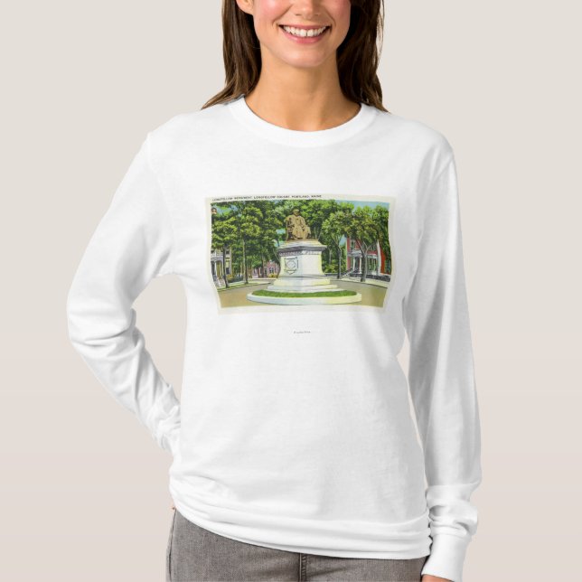T-shirt Le monument de Longfellow # 2 (Devant)