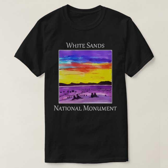 T-shirt Le monument national de White Sands (Design devant)