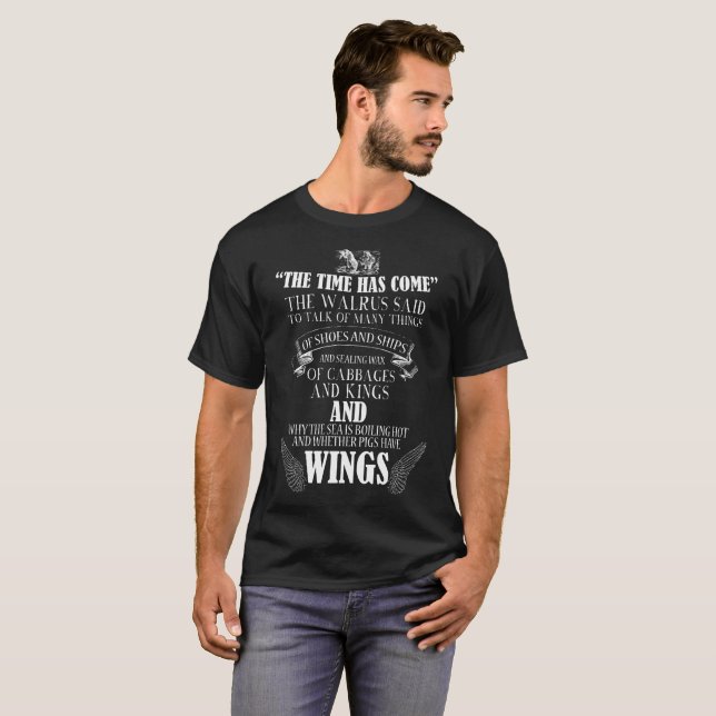 T-shirt Le morse et le charpentier (Devant entier)