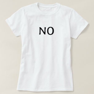 T-shirt Le Mot Non Texte Déclaration Minimaliste Simple
